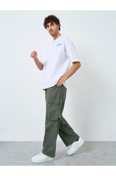 Men Oversized Cargo Pocket Pants