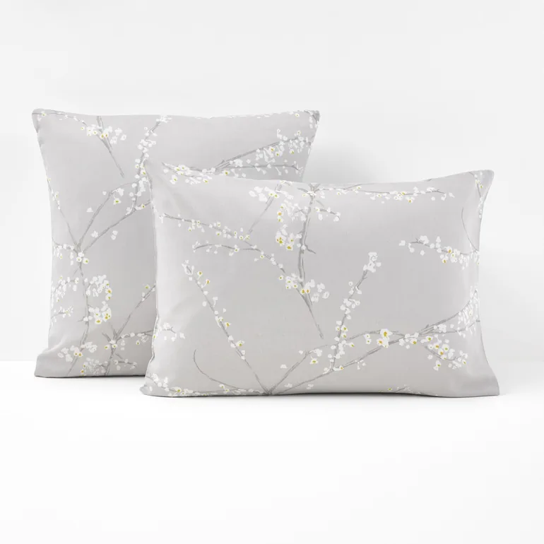 NATSUMI Floral Print Cotton-Satin Pillowcase