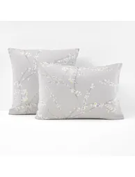NATSUMI Floral Print Cotton-Satin Pillowcase
