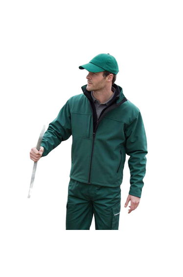Result Mens Classic Soft Shell Jacket - Bottle Green