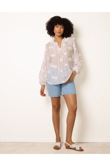 Floral Embroidery Top