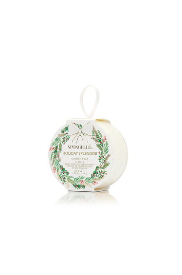 Spongellé Holiday Splendor Body Wash Infused Buffer, Golden Pear 50g