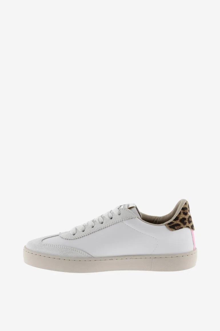 حذاء رياضي بطبعة ليوبارد - أبيض - 3