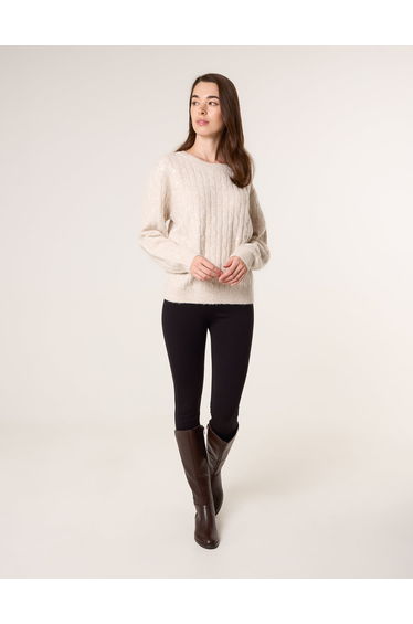Round Neck Jumper With Sequin