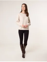 Round Neck Jumper With Sequin