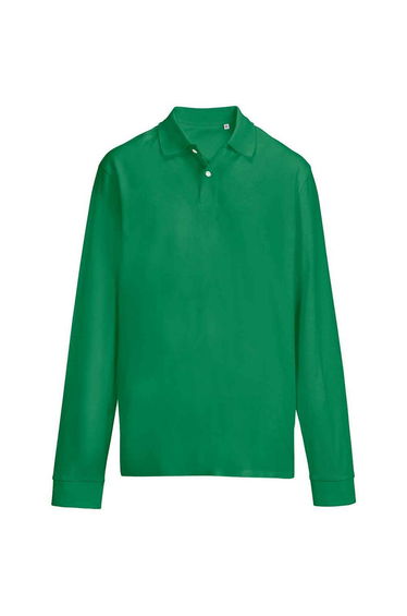 SOLS Pique Long-Sleeved Polo Shirt - Kelly Green