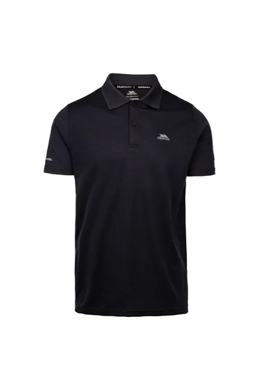 Trespass Mens Mckay Active Polo Shirt - Dark Flint Marl