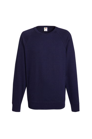 Fruit Of The Loom Mens Lightweight Raglan Sweatshirt (240 GSM) - Deep Navy