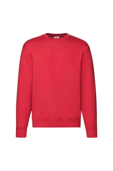 Fruit of the Loom Mens Premium Drop Shoulder Sweatshirt - Red