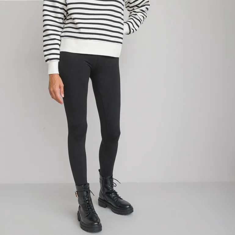 Cotton Mid-Rise Leggings - 2