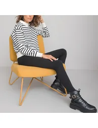 Cotton Mid-Rise Leggings - 1