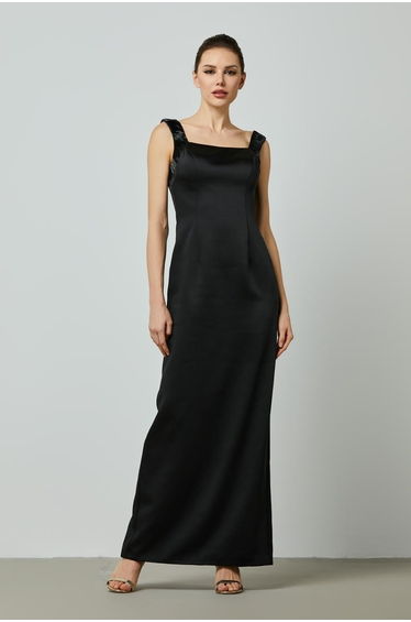 Column embellished dress