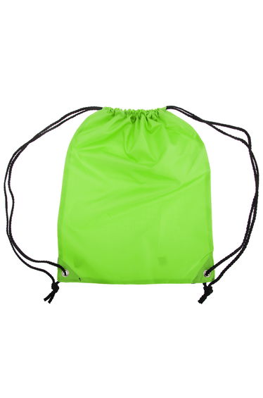 Shugon Stafford Plain Drawstring Tote Bag - 13 Litres (Pack of 2) - Lime