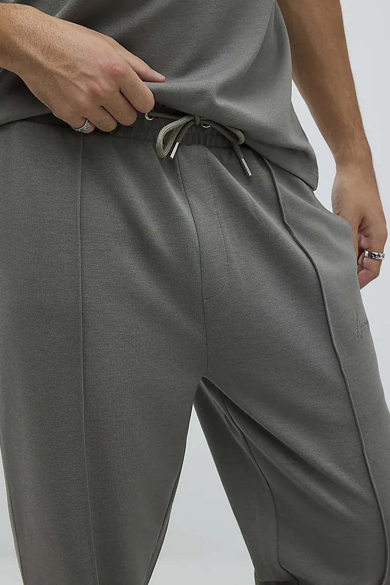 Khaki Slim Fit Joggers - 3