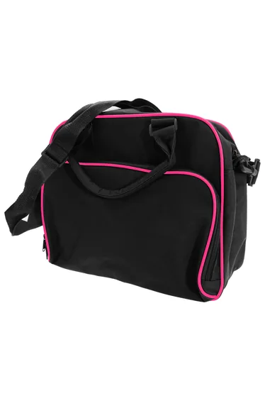 Bagbase Compact Junior Dance Messenger Bag (15 Litres) - Black/Fuchia