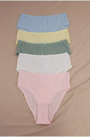 Multicolor 5-Pack Pointel Large Size Panties