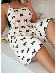 Plus-size Shorts Pajama Set - 3