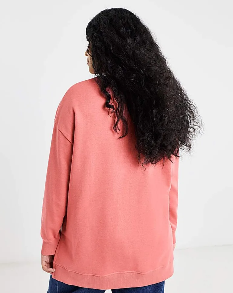 Side Split Sweatshirt Tunic - 2