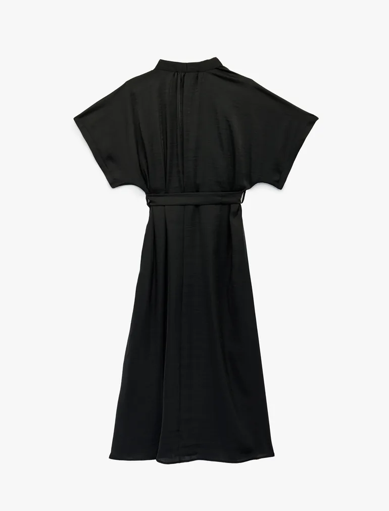 Midi Satin Dress - 1