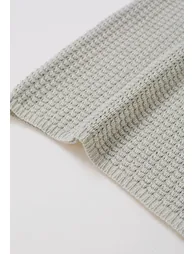 Solid Color Openwork Knit Sleeveless Top in Oatmeal - 5