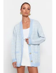 Cardigan - Blue - Oversize