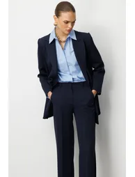 Mizalle Oversize Double Breasted Blazer Jacket - 5