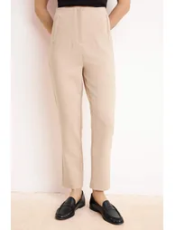 Pants - Beige - Straight - 2