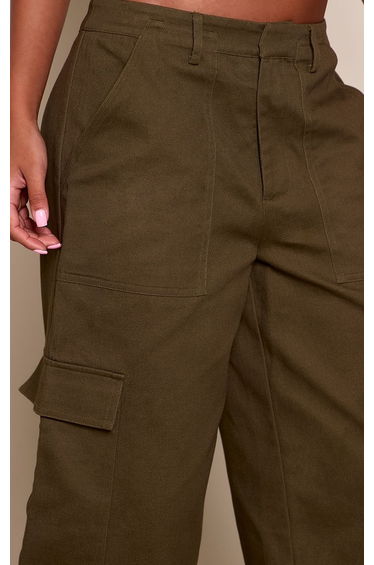 Khaki Cargo Detail Culottes product thumbnail 4