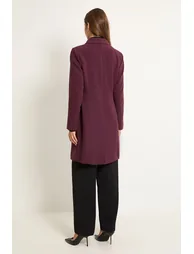 Double Crepe Pea Coat - 2