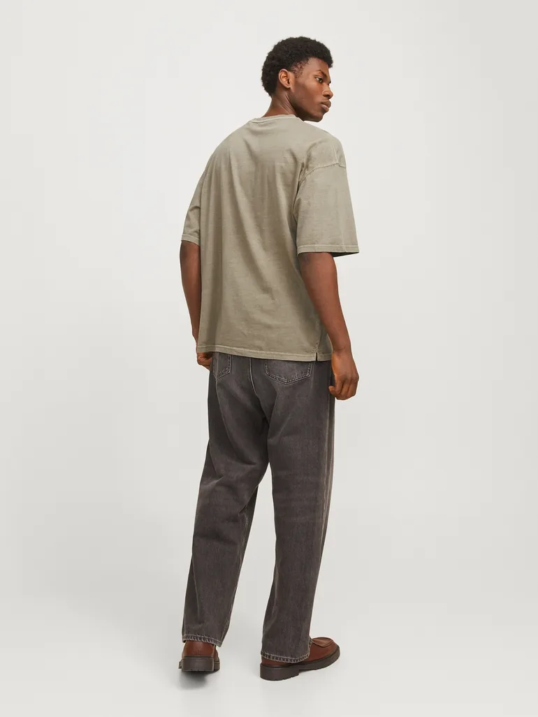 Faded Crew Neck T-Shirt - 1