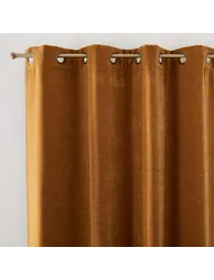Calda Curtain in Velvet Look Chenille with Eyelets - 6