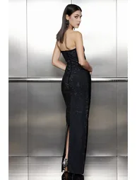Salem Rhinestone Bodycon Maxi  Dress - 3