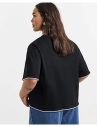 Whipstitch Detail T-Shirt - 3