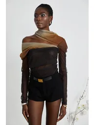 Capucine ruched gradient-effect bodysuit - 8