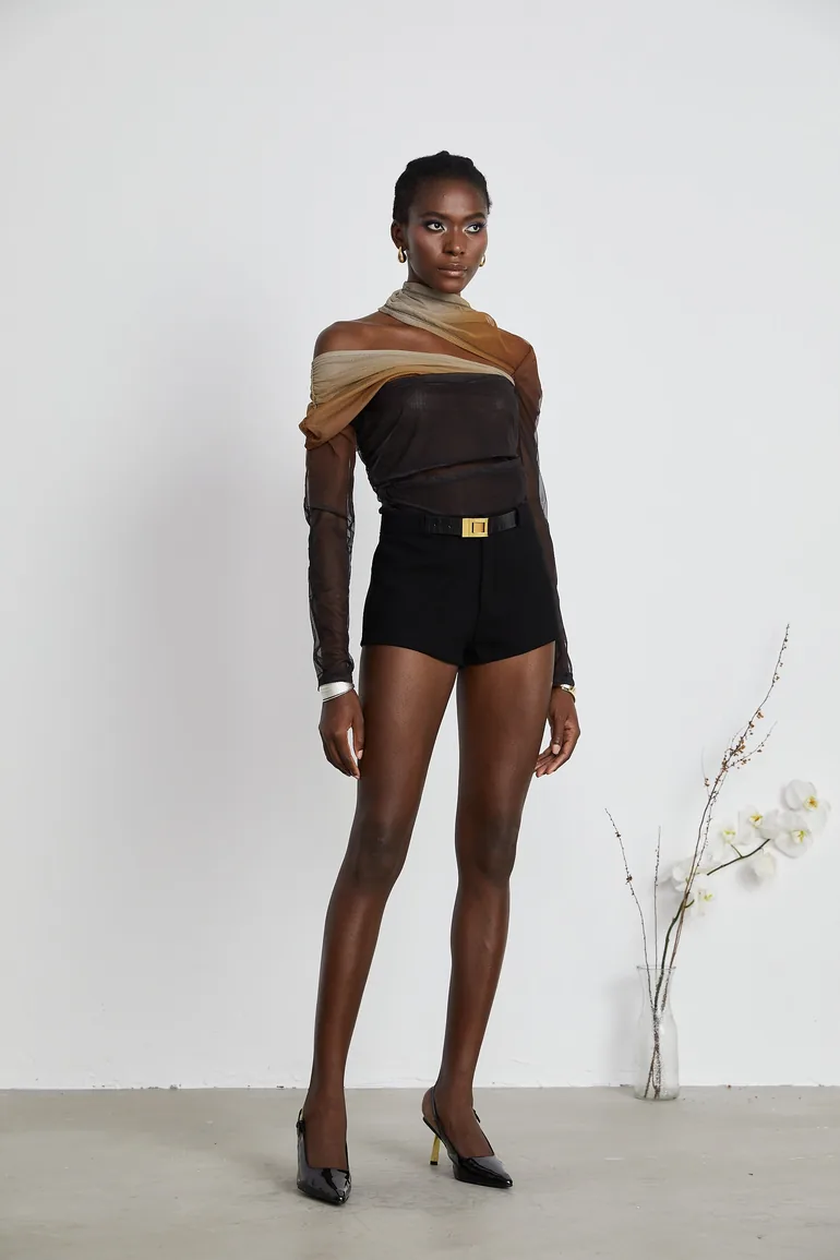 Capucine ruched gradient-effect bodysuit - 3