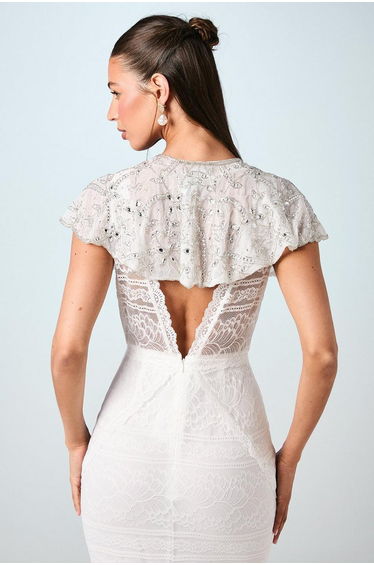 Encrusted Gem Bridal Cape product thumbnail 3