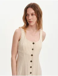 Petite Jillian Stripe Button Down Dress - 3