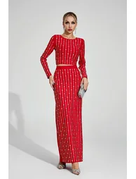 Amaryllis Red Diamond Two Piece Set - 1
