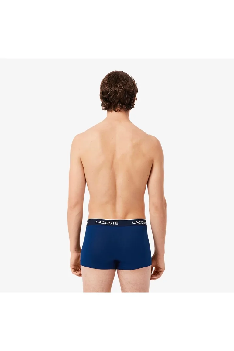 3-Pack Stretch Cotton Trunks Navy/Red - 1