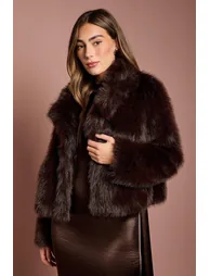 Occasion Short Faux Fur Coat