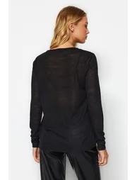 Blouse - Black - Regular fit - 5