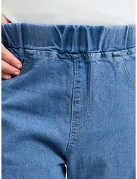 Teen Girls Flared Jeans with Lace Hem - 2