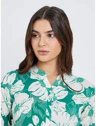 Women Floral Print Top and Pants Co-Ords - 2