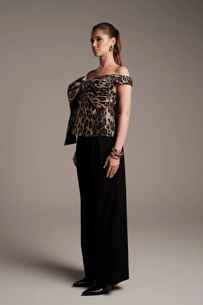 Brocade Off-Shoulder Top