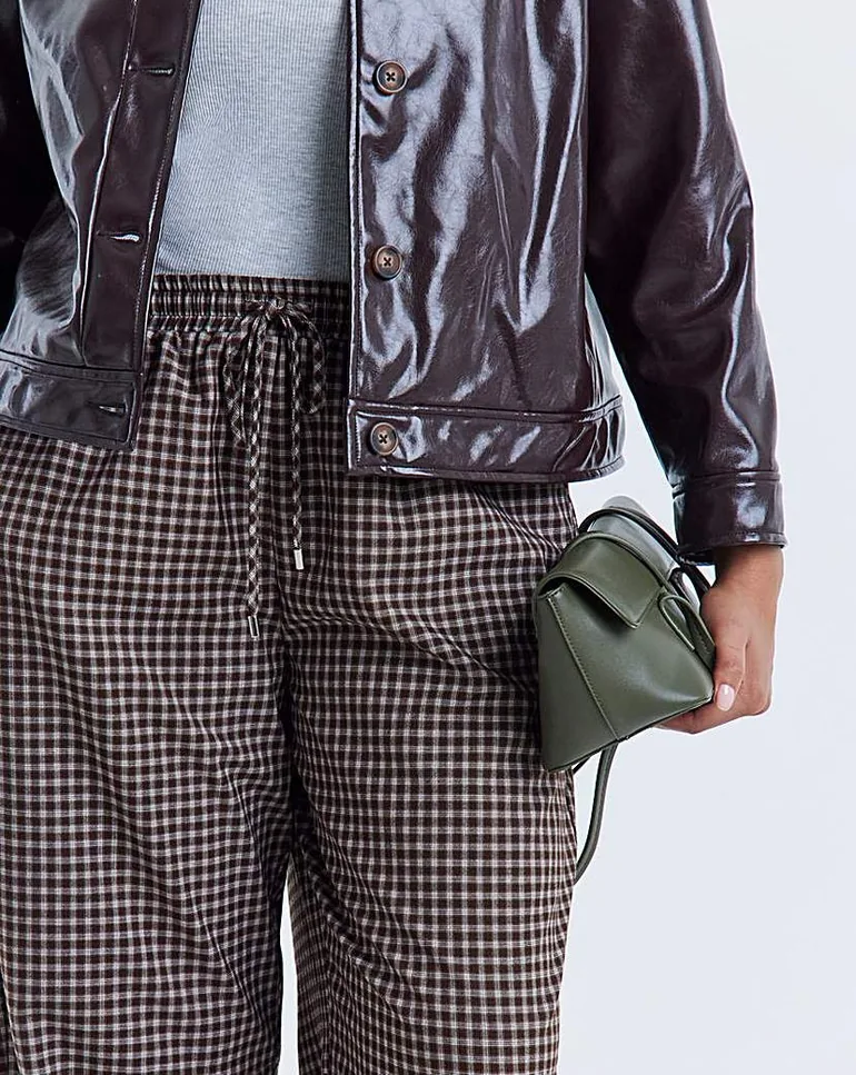 Simply Be Check Balloon Trouser - 4
