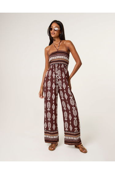 Ethnic Print Strapless Elasticated Jumpsuit product thumbnail 2