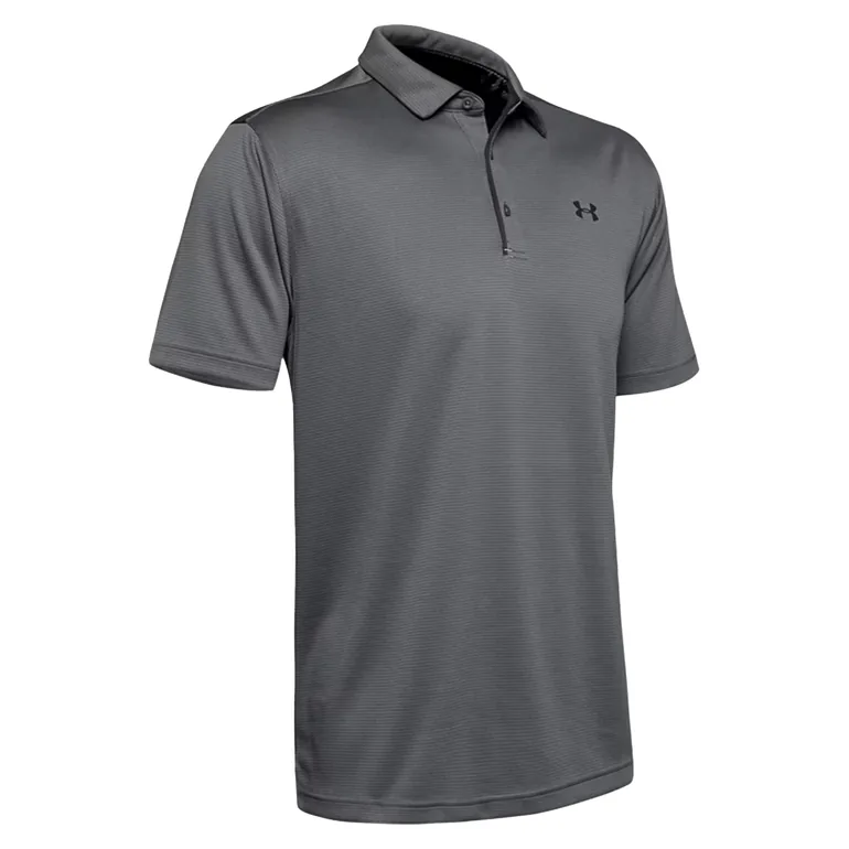 Under Armour Mens Tech Polo Shirt - Graphite/Black - 1