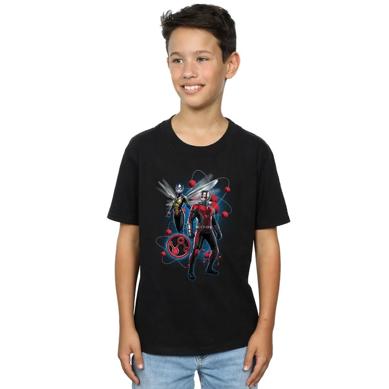 Ant-Man And The Wasp Boys Particle Pose Cotton T-Shirt - Black - 1