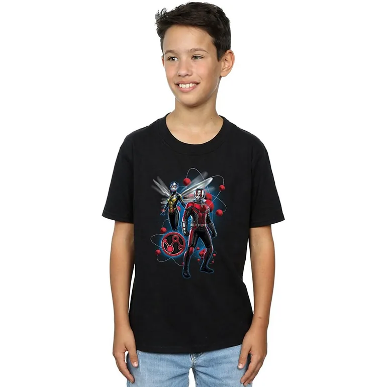 Ant-Man And The Wasp Boys Particle Pose Cotton T-Shirt - Black