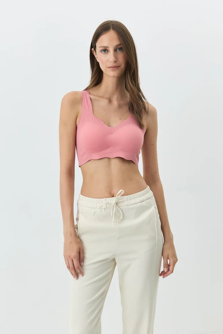 Seamless Laser Cut Bra With Removable Pads - 3